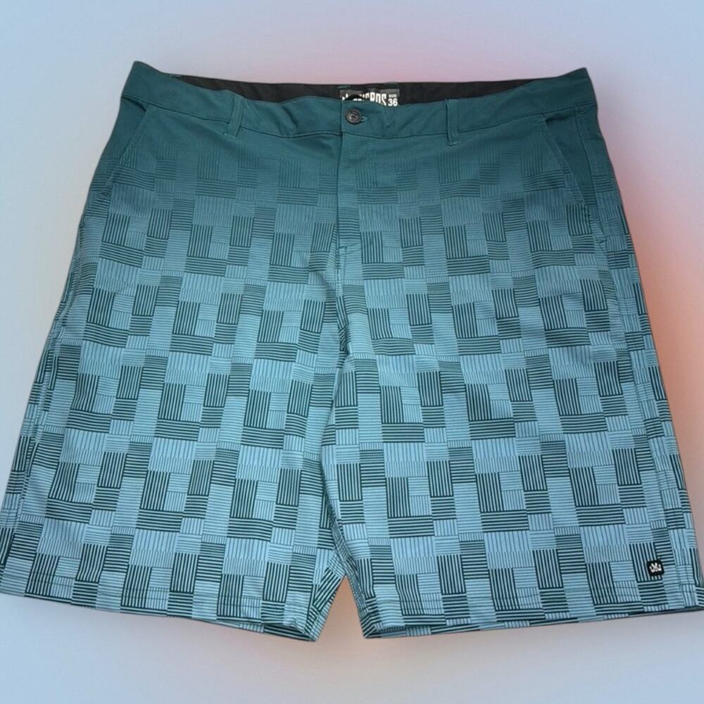 MICROS Men’s 36 Greenish Blue Performance Shorts